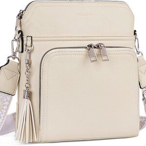 Crossbody Purse for Women,Lightweight Medium Crossbody Bag Soft Leather Women's